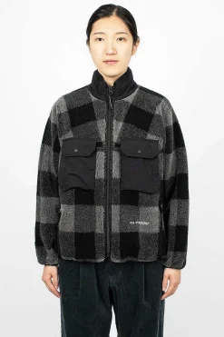 Check Boa Jacket Grey