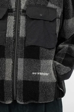 Check Boa Jacket Grey