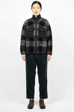 Check Boa Jacket Grey