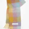 Checked Scarf Violet/Yellow