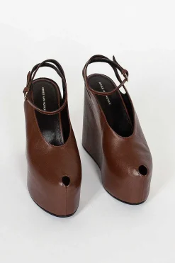 Chocolate Brown Heeled Sandal