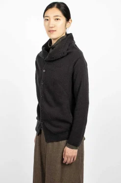 Cocoon Cardigan Brown/Black
