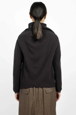 Cocoon Cardigan Brown/Black