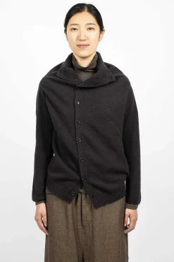 Cocoon Cardigan Brown/Black