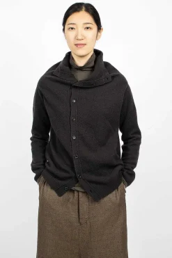 Cocoon Cardigan Brown/Black