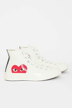 Comme Des Garcons Play X Chuck Taylor 1970S Hi Milk/White