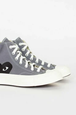Comme Des Garcons Play X Chuck Taylors 1970's Hi Grey