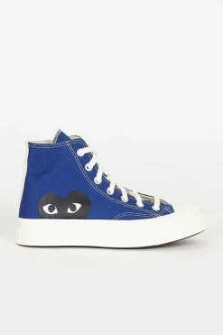 Comme Des Garcons Play X Chuck Taylors 1970's Hi Blue