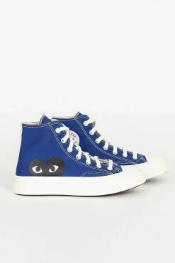Comme Des Garcons Play X Chuck Taylors 1970's Hi Blue