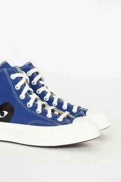 Comme Des Garcons Play X Chuck Taylors 1970's Hi Blue