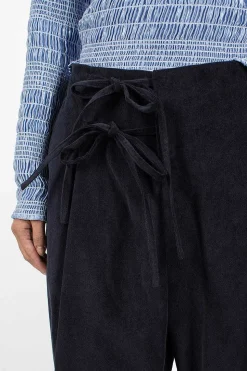 Cord Bow Trouser Navy