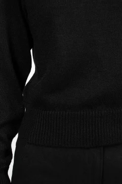 Crew Neck Black Linen/Cotton