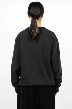 Crew Neck Pullover Heather Black