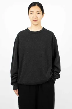 Crew Neck Pullover Heather Black