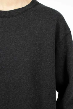 Crew Neck Pullover Heather Black