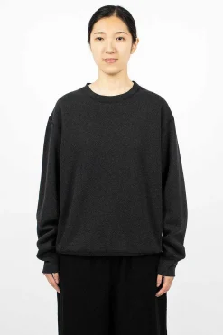 Crew Neck Pullover Heather Black
