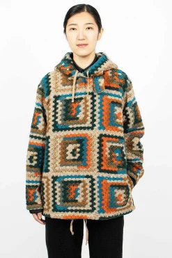 Crochet L/S Hoodie Multi