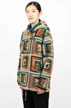 Crochet L/S Hoodie Multi
