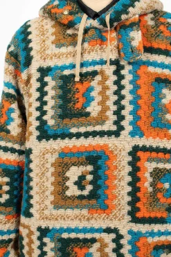 Crochet L/S Hoodie Multi
