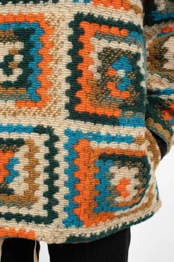 Crochet L/S Hoodie Multi