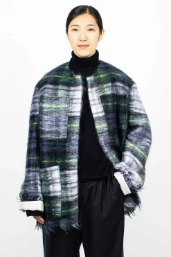 Croft Woven Jacket Green Tartan