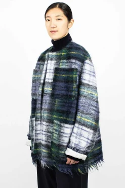Croft Woven Jacket Green Tartan