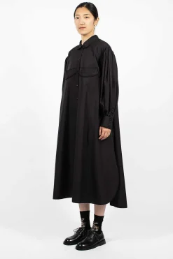 Cup Embroidered Shirt Dress