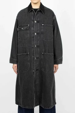 Denim Overcoat Stone Black