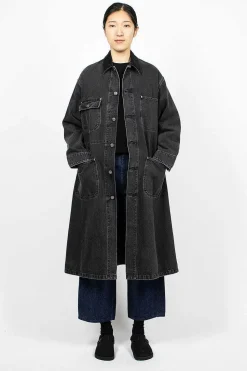 Denim Overcoat Stone Black