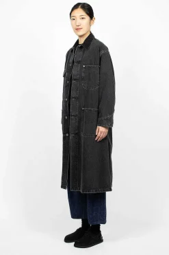 Denim Overcoat Stone Black