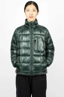 Diamond Stitch Down Jacket Green