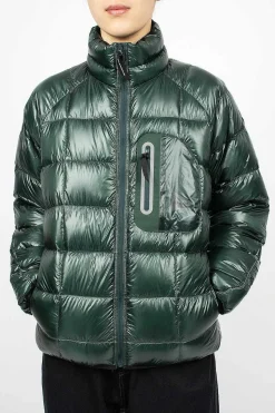 Diamond Stitch Down Jacket Green