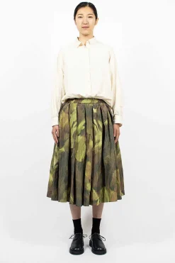 Double Riddeaux Skirt Ikat Khaki
