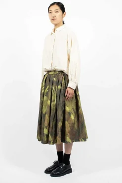 Double Riddeaux Skirt Ikat Khaki
