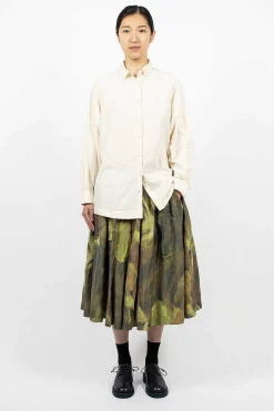 Double Riddeaux Skirt Ikat Khaki