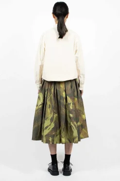 Double Riddeaux Skirt Ikat Khaki