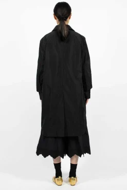 Embellished Cup Car Coat