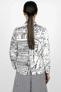 Equestrian Village Jacket Black/White