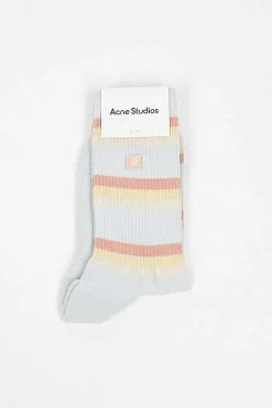 Face Socks Blue/Multi