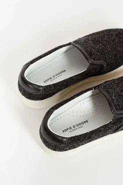 Fargo Felt Slip On Sneaker Charcoal