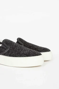 Fargo Felt Slip On Sneaker Charcoal