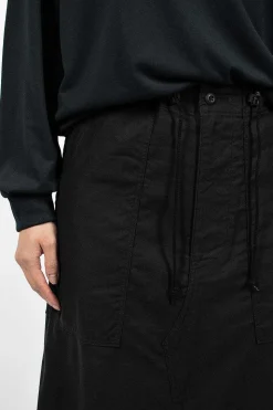 Fatigue Skirt Black Sateen
