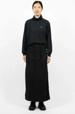Fatigue Skirt Black Sateen