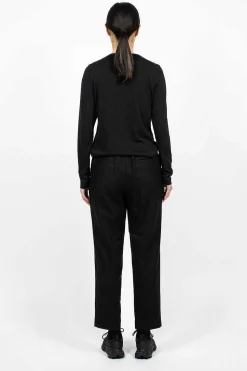 Flannel Jogging Trousers Black