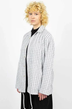 Flannel Overshirt White/Black