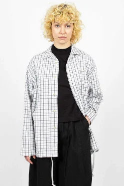 Flannel Overshirt White/Black