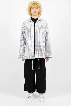 Flannel Overshirt White/Black
