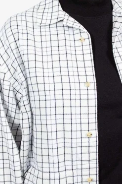 Flannel Overshirt White/Black