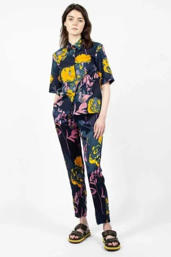 Floral Pants Navy