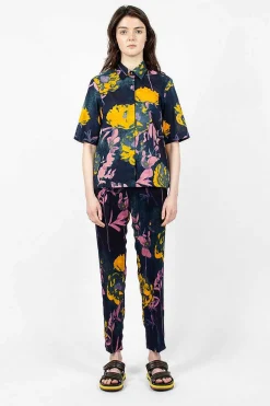 Floral Pants Navy
